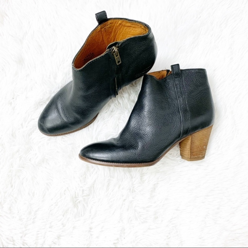 Madewell Black Leather Billie Boot Size 9 !